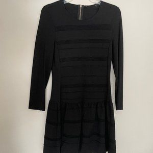 Black a-line dress